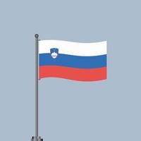 illustratie van Slovenië vlag sjabloon vector