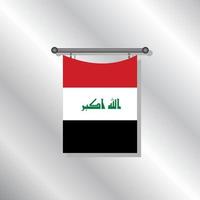 illustratie van Irak vlag sjabloon vector