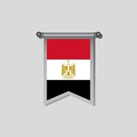 illustratie van Egypte vlag sjabloon vector