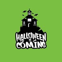 halloween ontwerp met typografie en licht achtergrond vector vector illustratie