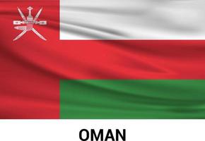 Oman vlag ontwerp vector