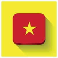 Vietnam vlag ontwerp vector