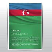 Azerbeidzjan vlag ontwerp vector