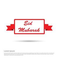 eid mubarak deisgn met typografie en creatief deisgn vector