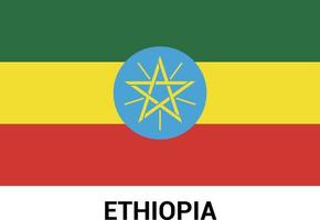 Ethiopië vlag ontwerp vector