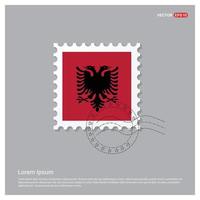 Albanië vlag ontwerp vector