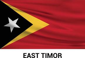 oosten- Timor vlag ontwerp vector