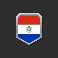 illustratie van Paraguay vlag sjabloon vector