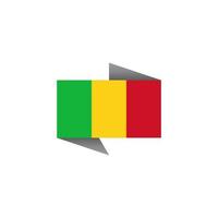 illustratie van Mali vlag sjabloon vector