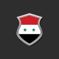 illustratie van Syrië vlag sjabloon vector