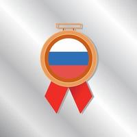 illustratie van Rusland vlag sjabloon vector