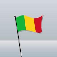 illustratie van Mali vlag sjabloon vector