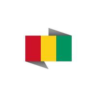 illustratie van Guinea vlag sjabloon vector