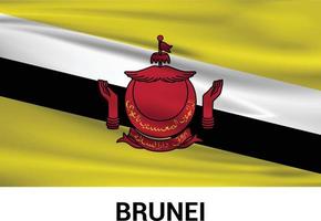 Brunei vlag ontwerp vector