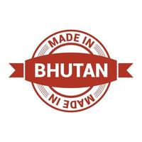 Bhutan postzegel ontwerp vector