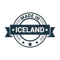 IJsland postzegel ontwerp vector