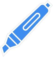 markeerstift pictogramstijl vector