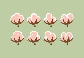 Gratis Katoen Bloemen Vector Pack