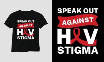 wereld AIDS dag t-shirt ontwerp met rood en roze kleuren en AIDS teken lint, condoom vector