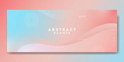 sjabloon voor abstracte roze vloeiende golfbanner vector