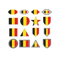 belgisch vlag logo vector