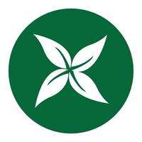 eco boom blad logo sjabloon vector