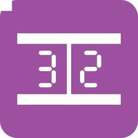 scorebord glyph ronde achtergrond icoon vector