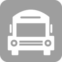 school- bus glyph ronde achtergrond icoon vector