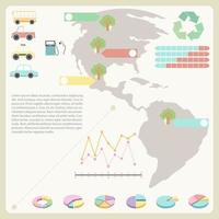 alternatieve grafiek en diagramsjabloon vector