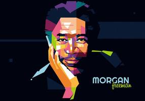 Morgan freeman - hollywood stijl - wpap vector