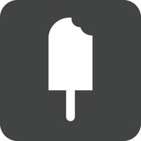 ijs lolly glyph ronde achtergrond icoon vector