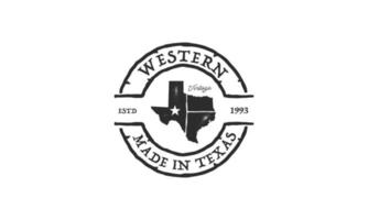 Texas Longhorn logo, land western stier vee wijnoogst retro logo ontwerp vector