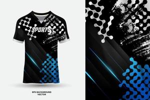 modern t overhemd Jersey ontwerp geschikt voor sport, racen, voetbal, gaming en e sport- vector