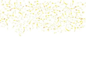 gouden confetti op witte achtergrond. vector