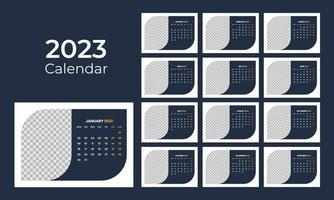 bureaukalender 2023 vector