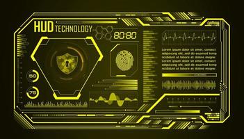 modern hud technologie scherm achtergrond vector