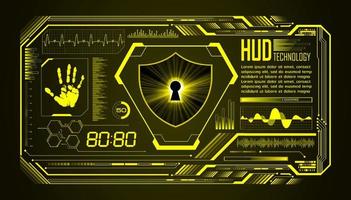 modern hud technologie scherm achtergrond vector