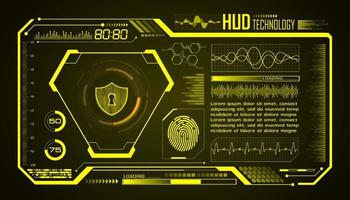 modern hud technologie scherm achtergrond vector