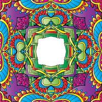 abstract mandala kan gebruik voor kader grens, of herhaald patroon vector