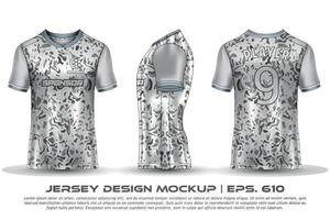 jersey ontwerp sublimatie t-shirt premium geometrisch patroon ongelooflijke vector collectie voor voetbal voetbal racen fietsen gaming motorcross sport