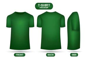 duidelijk groen t-shirt mockup vector