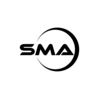 sma brief logo ontwerp in illustrator. vector logo, schoonschrift ontwerpen voor logo, poster, uitnodiging, enz.