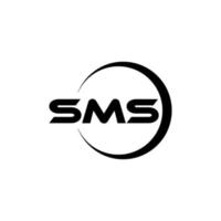 sms brief logo ontwerp in illustrator. vector logo, schoonschrift ontwerpen voor logo, poster, uitnodiging, enz.