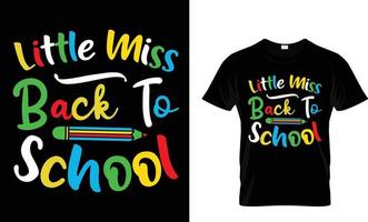 terug naar school t-shirtontwerp vector