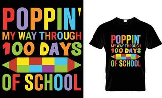 terug naar school t-shirtontwerp vector