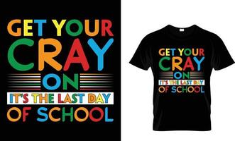 terug naar school t-shirtontwerp vector