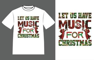 kerst typografie t-shirt ontwerp vector