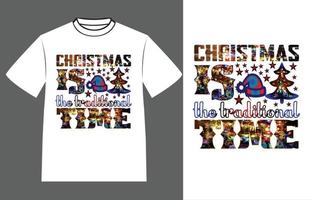 kerst t-shirt ontwerp vector