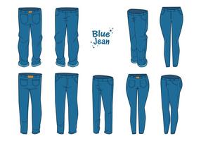 Gratis Blue Jean Vector