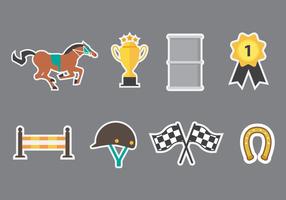 Gratis Barrel Racing Icons Vector